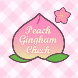 Ikon Peach Gingham Check Theme